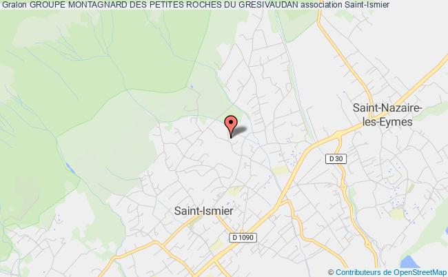 plan association Groupe Montagnard Des Petites Roches Du Gresivaudan Saint-Ismier