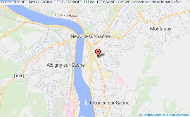 plan association Groupe Mycologique Et Botanique Du Val De Saone (gmbvs) Neuville-sur-Saône