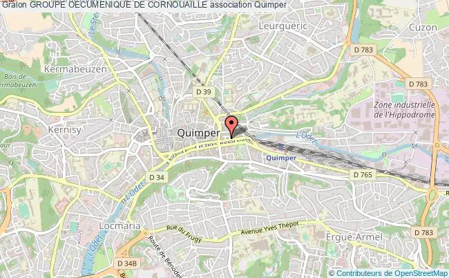 plan association Groupe Oecumenique De Cornouaille Quimper