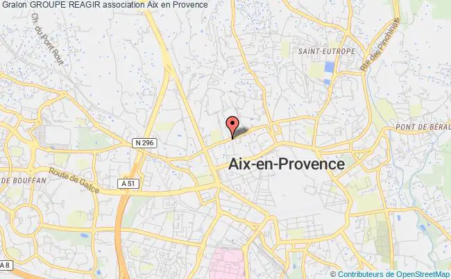 plan association Groupe Reagir Aix-en-Provence