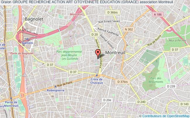 plan association Groupe Recherche Action Art CitoyennetÉ Éducation (graace) Montreuil