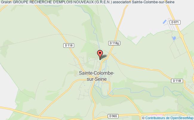 plan association Groupe Recherche D'emplois Nouveaux (g.r.e.n.) Sainte-Colombe-sur-Seine
