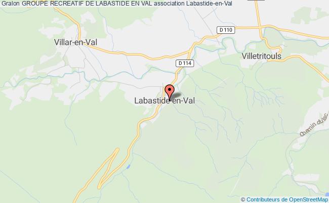 plan association Groupe Recreatif De Labastide En Val Labastide-en-Val