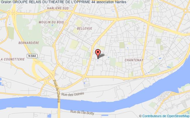 plan association Groupe Relais Du Theatre De L'opprime 44 Nantes