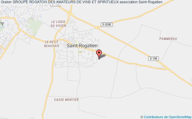 plan association Groupe Rogaton Des Amateurs De Vins Et Spiritueux Saint-Rogatien