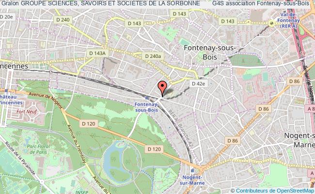 plan association Groupe Sciences, Savoirs Et Societes De La Sorbonne       G4s Fontenay-sous-Bois