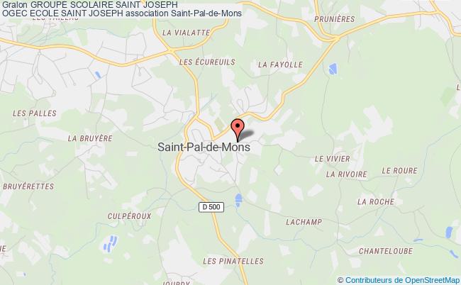 plan association Groupe Scolaire Saint Joseph
Ogec Ecole Saint Joseph Saint-Pal-de-Mons