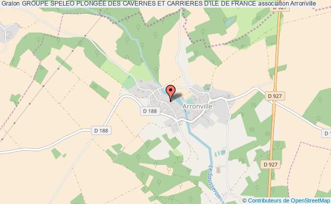 plan association Groupe Speleo Plongee Des Cavernes Et Carrieres D'ile De France Arronville