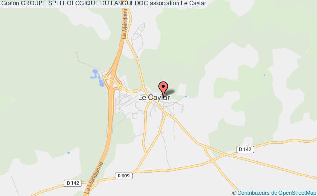 plan association Groupe Speleologique Du Languedoc Caylar