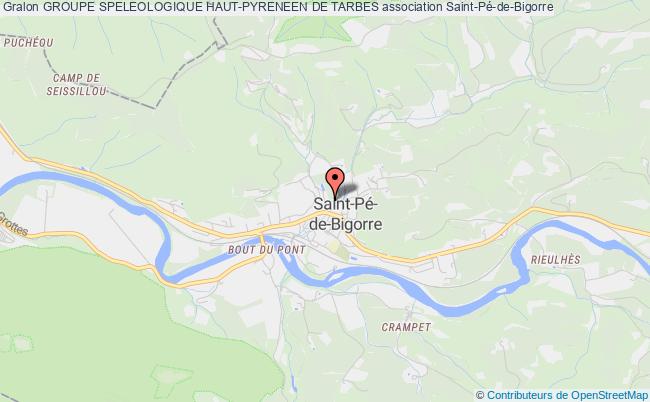 plan association Groupe Speleologique Haut-pyreneen De Tarbes Saint-Pé-de-Bigorre