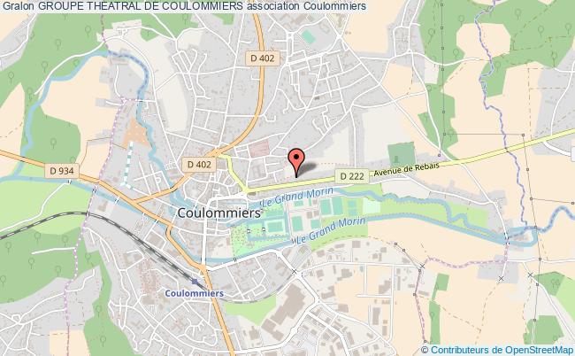 plan association Groupe Theatral De Coulommiers Coulommiers