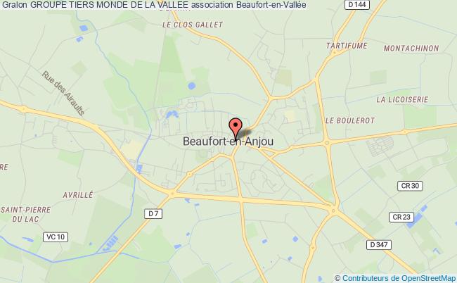 plan association Groupe Tiers Monde De La Vallee Beaufort-en-Anjou