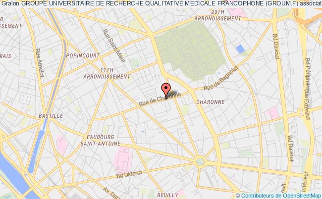 plan association Groupe Universitaire De Recherche Qualitative Medicale Francophone (groum.f) Paris