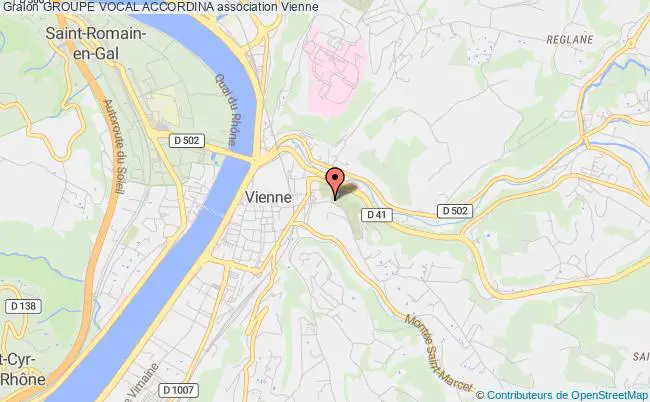 plan association Groupe Vocal Accordina Vienne