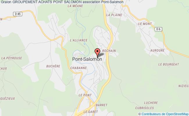 plan association Groupement Achats Pont Salomon Pont-Salomon