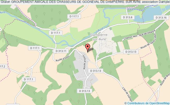 plan association Groupement Amicale Des Chasseurs De Godneval De Dampierre Sur Avre Dampierre-sur-Avre