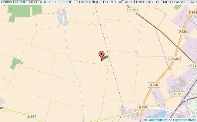 plan association Groupement Archeologique Et Historique Du Pithiverais 'francois   Clement Cassegrain' Pithiviers-le-Vieil