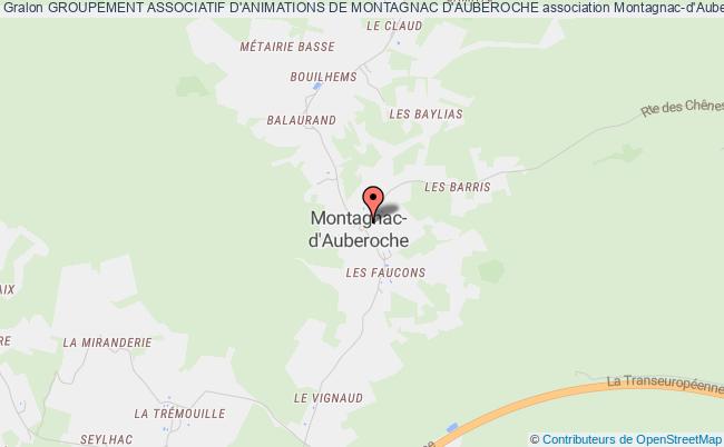 plan association Groupement Associatif D'animations De Montagnac D'auberoche Montagnac-d'Auberoche