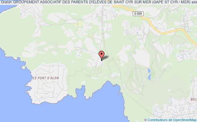 plan association Groupement Associatif Des Parents D'ÉlÈves De Saint Cyr Sur Mer (gape St Cyr / Mer) Saint-Cyr-sur-Mer