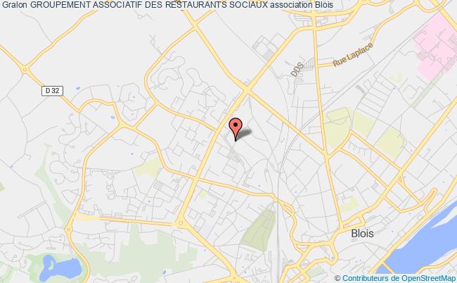 plan association Groupement Associatif Des Restaurants Sociaux Blois
