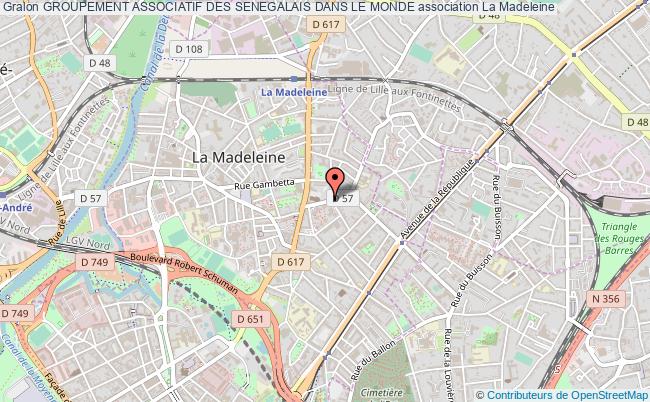 plan association Groupement Associatif Des Senegalais Dans Le Monde Madeleine