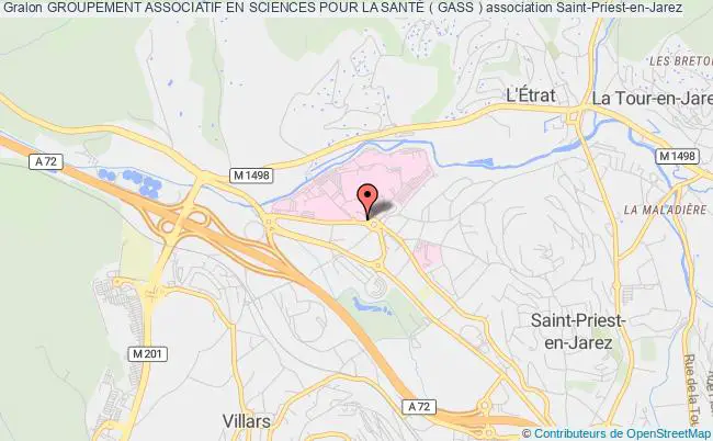 plan association Groupement Associatif En Sciences Pour La SantÉ ( Gass ) Saint-Priest-en-Jarez