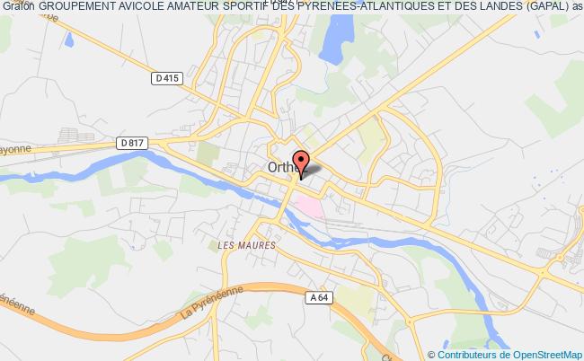 plan association Groupement Avicole Amateur Sportif Des Pyrenees-atlantiques Et Des Landes (gapal) Orthez