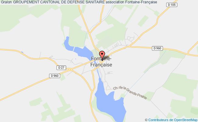 plan association Groupement Cantonal De Defense Sanitaire Fontaine-Française