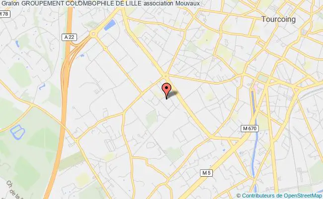 plan association Groupement Colombophile De Lille Mouvaux