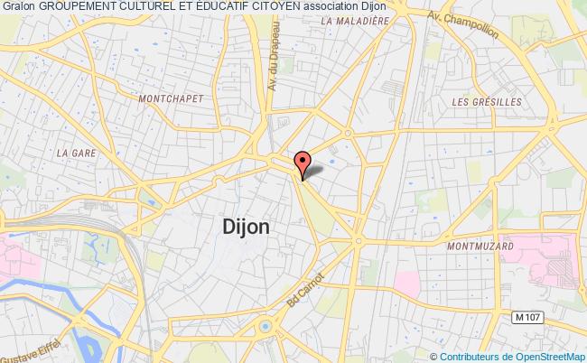 plan association Groupement Culturel Et Éducatif Citoyen Dijon