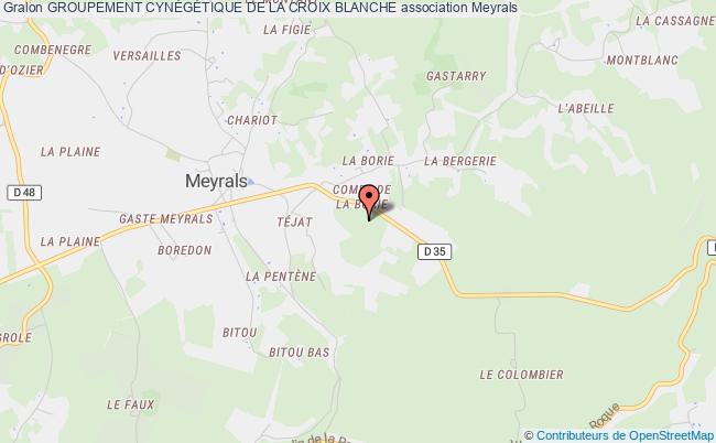 plan association Groupement CynÉgÉtique De La Croix Blanche Meyrals