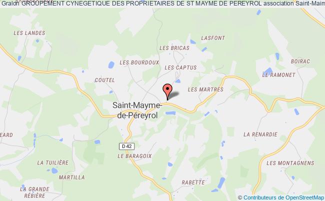 plan association Groupement Cynegetique Des Proprietaires De St Mayme De Pereyrol Saint-Maime-de-Péreyrol