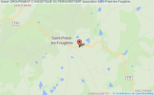 plan association Groupement Cynegetique Du Perigord Vert Saint-Priest-les-Fougères