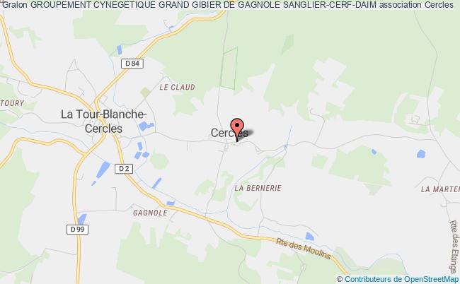 plan association Groupement Cynegetique Grand Gibier De Gagnole Sanglier-cerf-daim Cercles