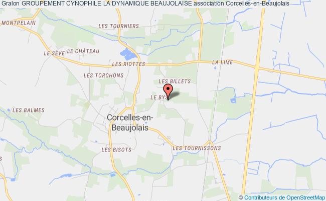 plan association Groupement Cynophile La Dynamique Beaujolaise Corcelles-en-Beaujolais