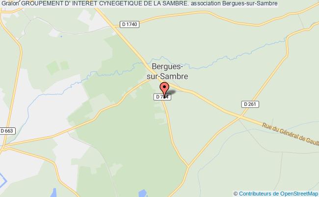 plan association Groupement D' Interet Cynegetique De La Sambre. Bergues-sur-Sambre