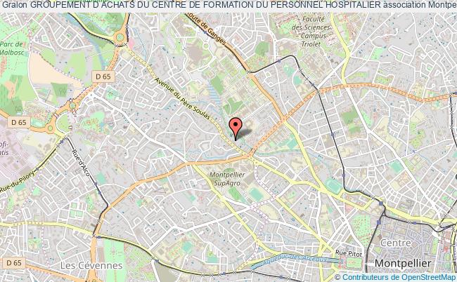 plan association Groupement D Achats Du Centre De Formation Du Personnel Hospitalier Montpellier