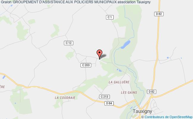 plan association Groupement D'assistance Aux Policiers Municipaux Tauxigny