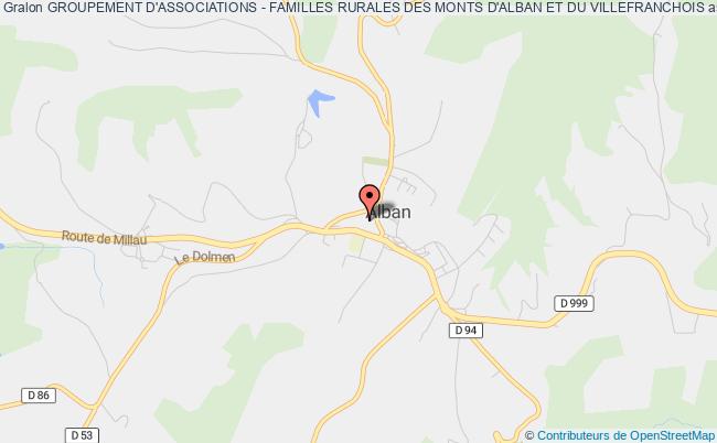 plan association Groupement D'associations - Familles Rurales Des Monts D'alban Et Du Villefranchois Alban
