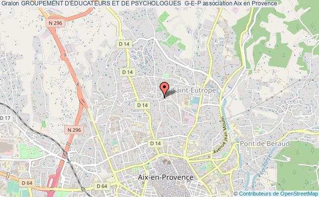 plan association Groupement D'educateurs Et De Psychologues  G-e-p Aix-en-Provence