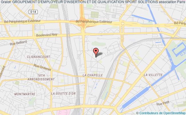 plan association Groupement D'employeur D'insertion Et De Qualification Sport Solutions Paris