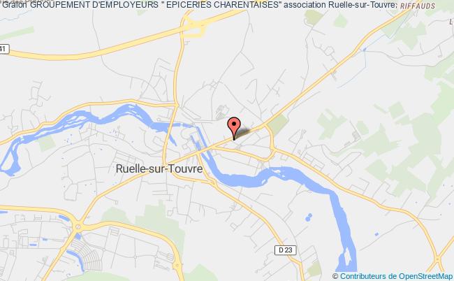 plan association Groupement D'employeurs " Epiceries Charentaises" Ruelle-sur-Touvre