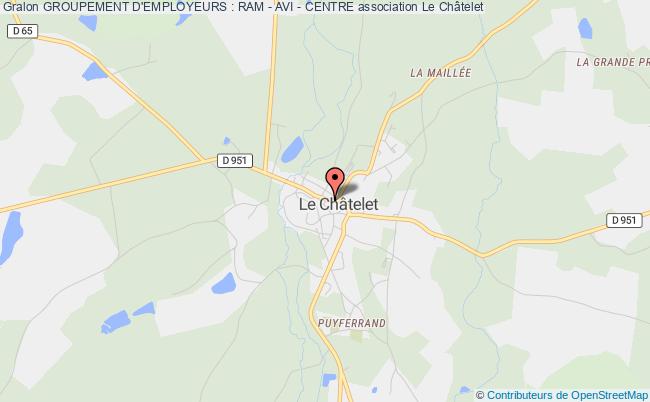 plan association Groupement D'employeurs : Ram - Avi - Centre Le Châtelet