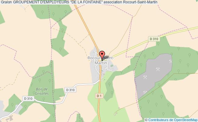 plan association Groupement D'employeurs "de La Fontaine" Rocourt-Saint-Martin