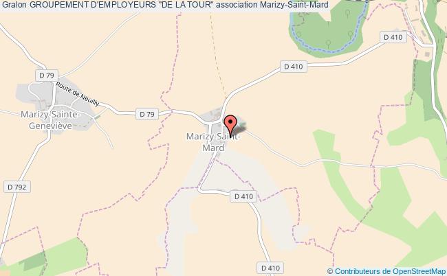plan association Groupement D'employeurs "de La Tour" Marizy-Saint-Mard
