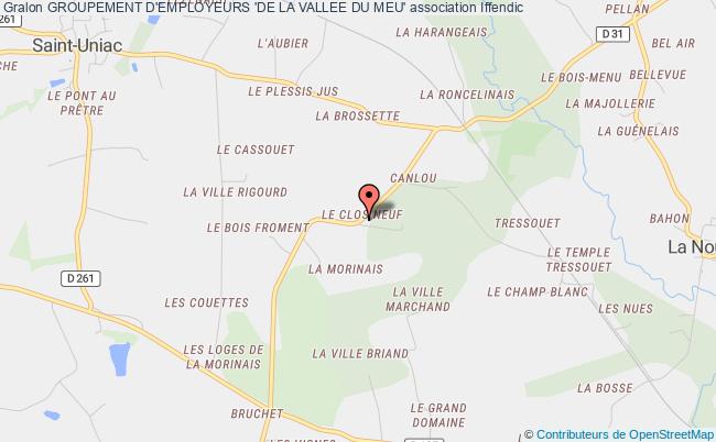 plan association Groupement D'employeurs 'de La Vallee Du Meu' Iffendic