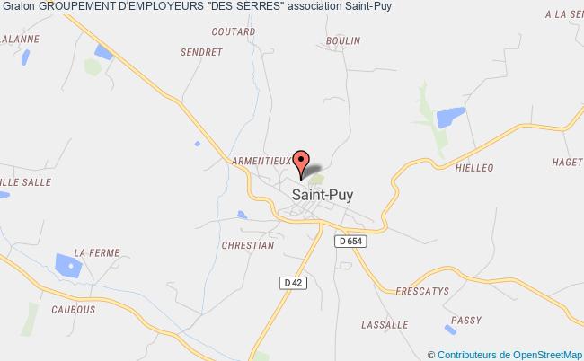 plan association Groupement D'employeurs "des Serres" Saint-Puy