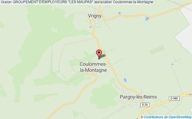 plan association Groupement D'employeurs "les Maupas" Coulommes-la-Montagne