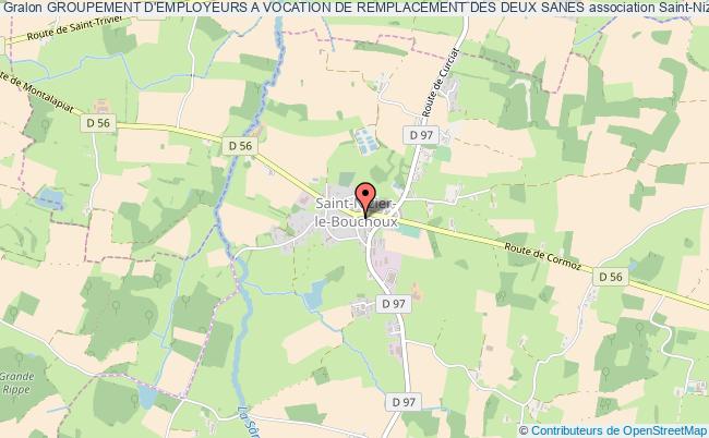 plan association Groupement D'employeurs A Vocation De Remplacement Des Deux Sanes Saint-Nizier-le-Bouchoux