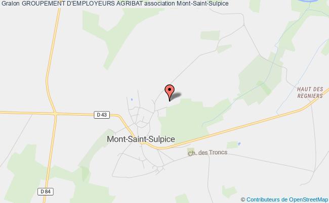 plan association Groupement D'employeurs Agribat Mont-Saint-Sulpice